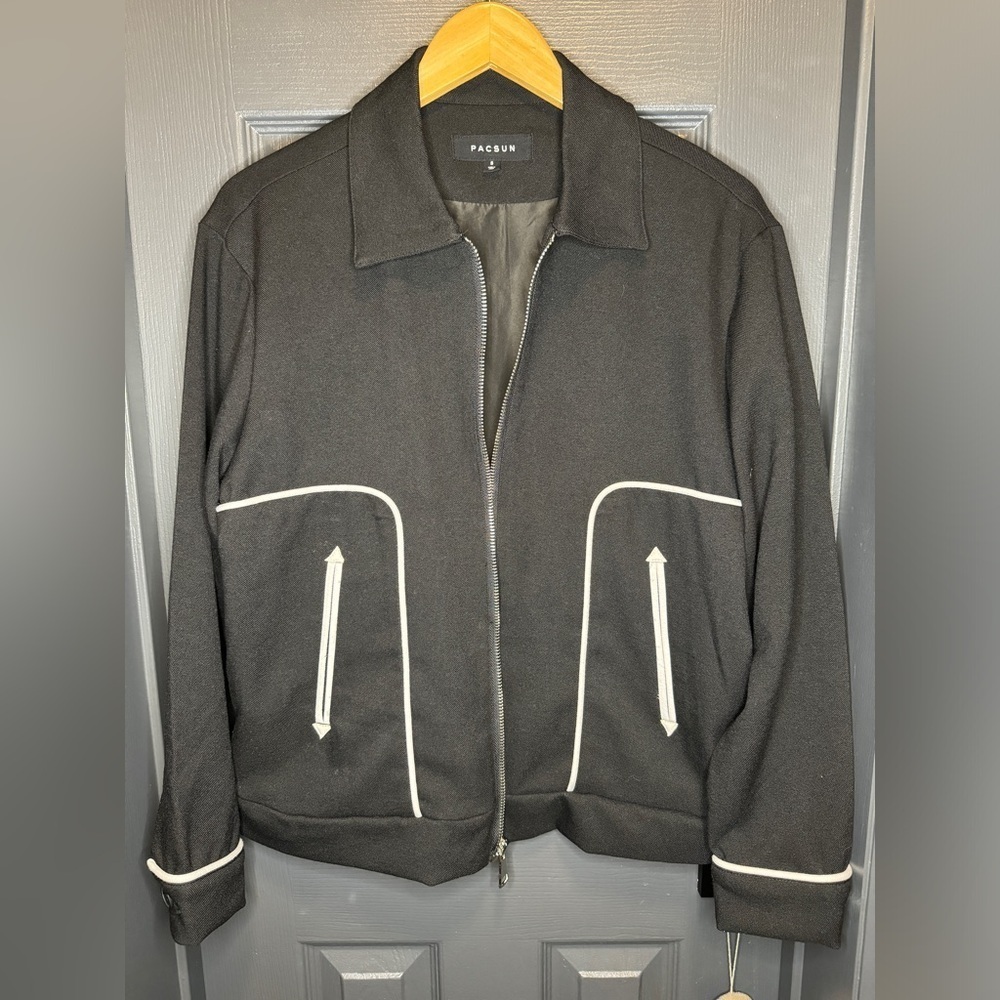 Pacsun black western style jacket size small but oversized fit​​​​